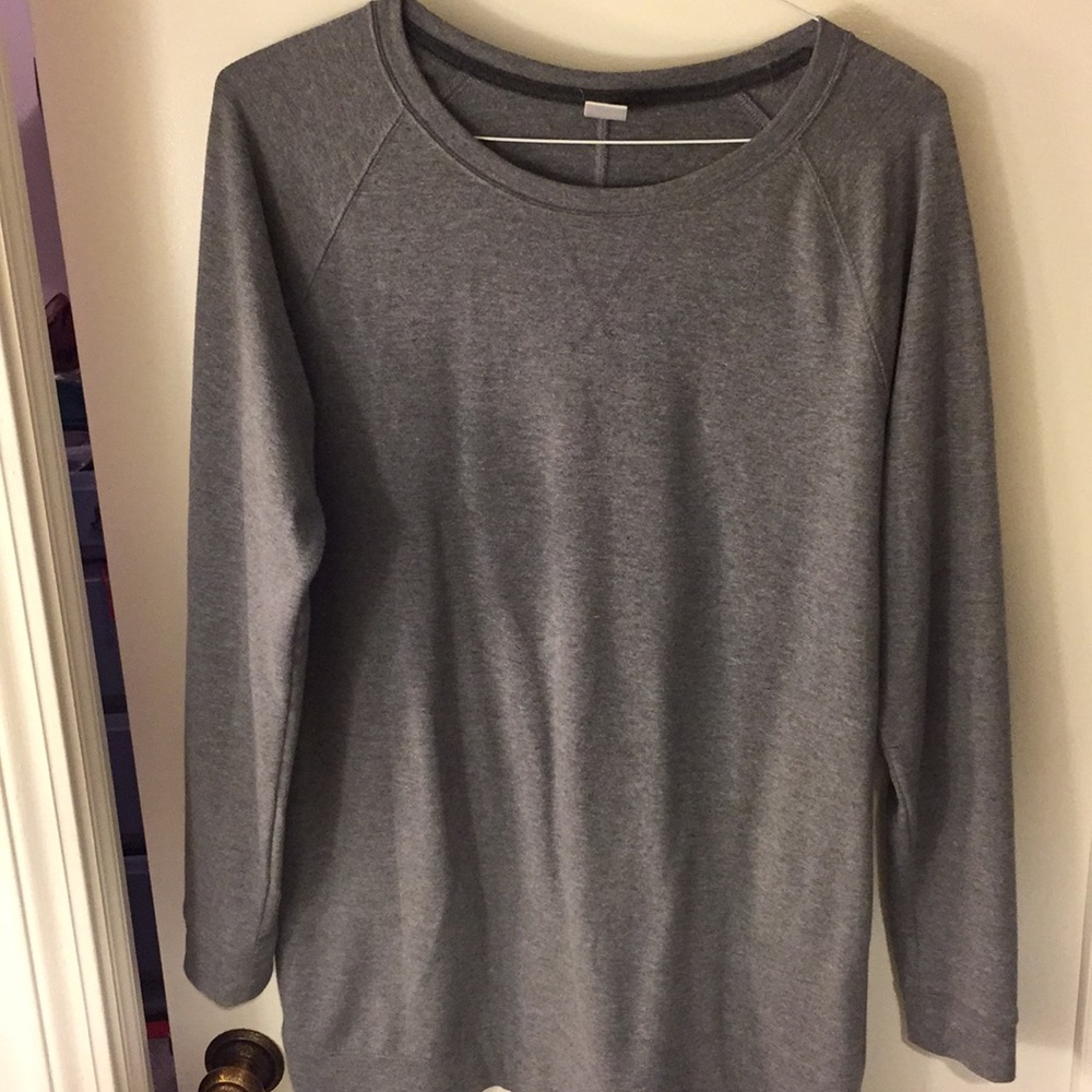 Tunic Length Gray Old Navy Sweatshirt Size L/Tall